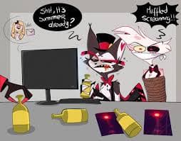 Husk and Angel Dust Drunk Night's Image