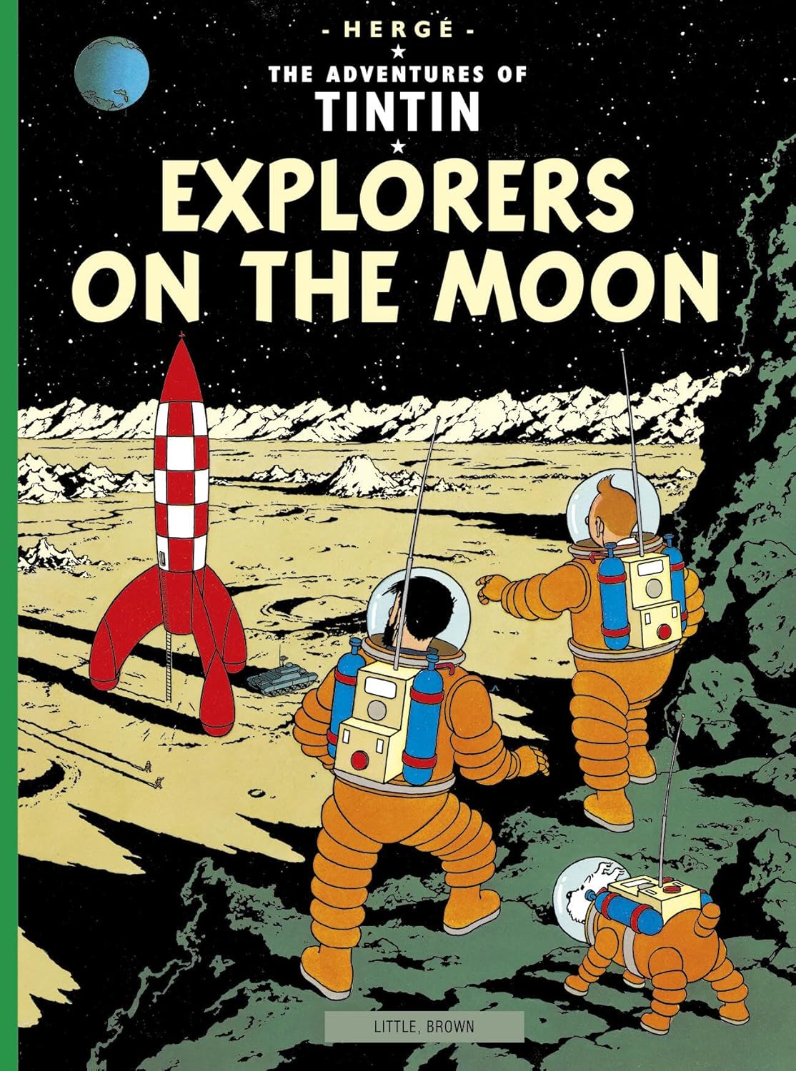 Tintin Explorers on the Moon's Image