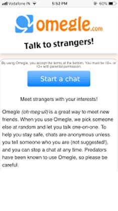 Omegle text chat's Image