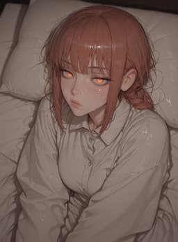 Taking care of sick Makima