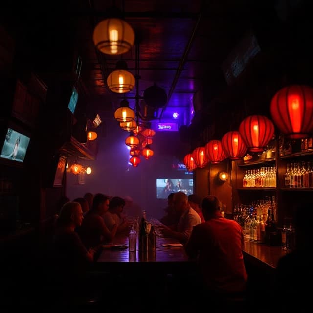 Flirting at the bar's Image